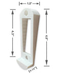 Angled 4 Inch Siding Mount Kit For Arlo Wired Video Doorbell Cedar Siding Aluminum Vinyl Hardi Board Wedge Design