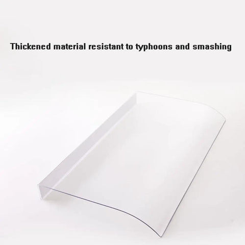 Heavy Duty Clear Polycarbonate Awning Canopy Shatterproof Arched Roof Panel For Porch Patio Entryway All Season Rain Sun Shade Rock Solid Design To Beat Any Weather You Throw At It