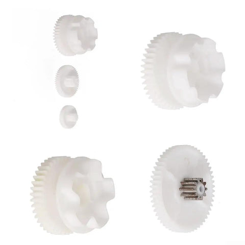 Plastic Gear Set For RS550 And RS390 Motors, Replacement Parts For Electric Ride On Toys, showing large and small gears