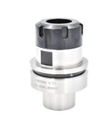 Top Shelf HSK63F ER40 Collet Chuck High Precision Balanced CNC Woodworking Tool Holder showing durable steel construction.