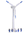 Wind Turbine Model Toy Kit With Wind Up Blades 21.65 Inch Tall Tower Realistic 3 Blade Generator Windmill For STEM Learning