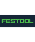 Festool logo in green lettering on a dark background