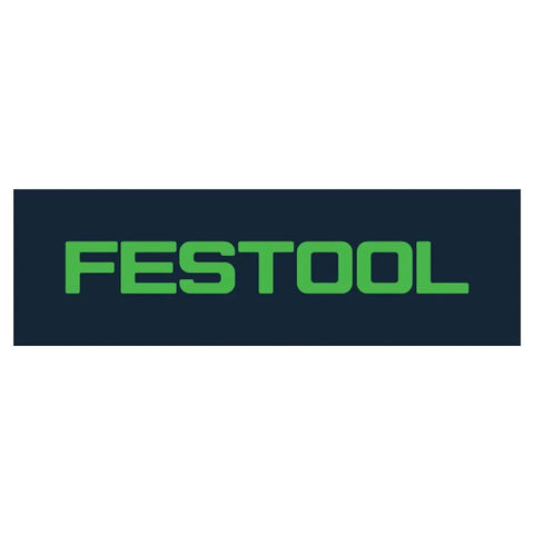 Festool logo in green lettering on a dark background