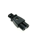 Five Pack C8 Male Power Socket With C7 Female Plug Outlet Connector built with durable plastic for reliable use on job sites.