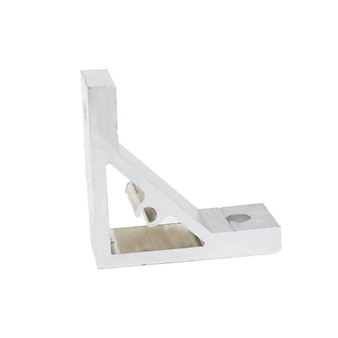 Side view of 4 Pack 3030 Inside Corner Brackets Gusset Triangle for aluminum extrusion profiles with 6.5mm slot.