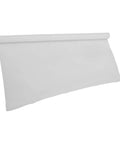 High Temp PTFE Film Sheet 0.1mm Thick, 300mm By 1000mm, Nonstick Low Friction Sheeting unrolled on white background