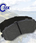 Front view of two Centric C-Tek ceramic rear brake pads for select Lexus and Toyota models