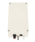 Top view of the 12V Electric Milking Vacuum Pump With Adjustable Speed On The Go Milking Machine control panel and connectors.