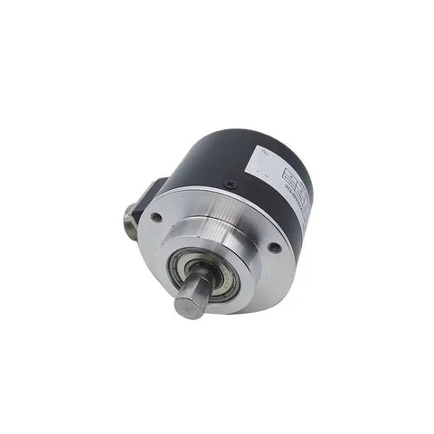 Rugged 58mm Optical Incremental Encoder With 5 Vdc Line Driver And 1000 Ppr, IP65 Waterproof, Stainless Steel Shaft, Mechanical Rotary Encoder For Industrial Control Systems And Tough Environments front view