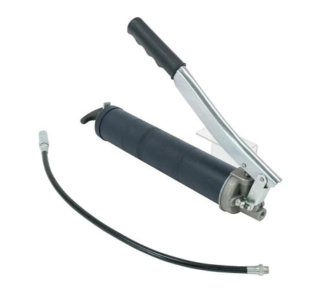 Two Pack Lever Action Grease Gun Set Heavy Duty 10000 PSI With 18 Inch Whip Hose Aluminum Cast Head