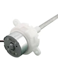 Geared DC Motor For DIY Projects 3V 10RPM And 6V 21RPM With 65mm Output Shaft Quiet Running Low Noise High Stability 32mm Gearbox Diameter 24mm Thick