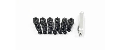 25 Piece Hole Transfer Screw Set For Quick No Brainer Accurate Hole Mapping With M6 X 1 M8 X 1.25 M10 X 1.5 M12 X 1.75 shown with handle