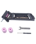 No Nonsense Drill Bit Sharpener Portable Adjustable Angle Grinder Jig For Woodworking And Metal Bits Quick Revival Tool set with tools.