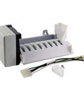 Ice Maker Replacement Kit For Side By Side Refrigerators With In Door Ice Bin And Water Ice Dispenser No Ice Bar Required Electronic Eye Ice Level Sensor 8 Cube Capacity 4 Pin Electrical Block Plug And Play Compatible With Whirlpool Kenmore KitchenAid