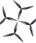 7 Inch Tri Propeller Set 7X4X3 Dual Direction Polycarbonate Props 2CW 2CCW For FPV RC Drones Light Grey Replacement For Balanced Flight