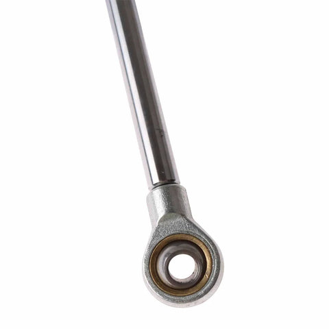 Close-up of Gas Spring Strut 12.12 Inch Replacement for Big Joe Electric Pallet Jacks, aluminum body with eyelet.