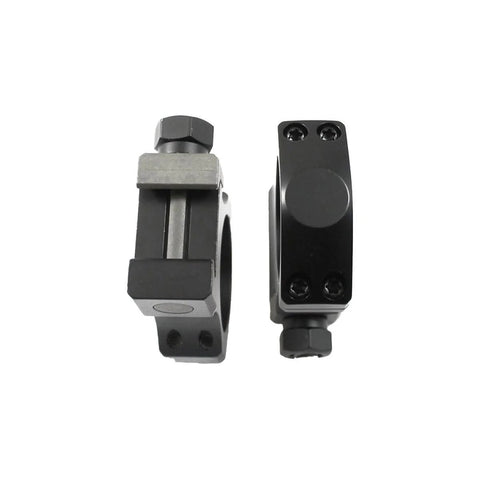 Nightforce Xtreme Duty Ultralite 30mm 4 Screw Hard Anodized Aluminum Gun Scope Rings Mounts Set Of Two Low 0.885 Inch Black