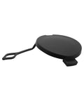 MINI Cooper Tow Hook Cover Cap 51121177907 black plastic for R50-R57 front and rear bumpers, secure clip-on fit.