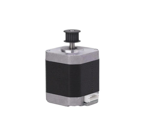 Drop-In X-Axis Motor Replacement For Kobra S1 3D Printer - Reliable Drive For Smooth Print Head Motion Durable Cost-Effective 3D Printer Parts That Keep Prints Consistent And Precise. black stepper motor with pulley for 3D printer X-axis