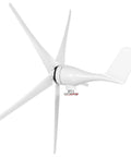 1600W Wind Turbine Generator with Five Blades, 48V System, Nylon Fiber Blades, Low Speed Starting, Off Grid Ready