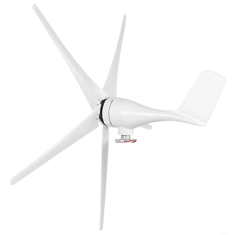 1600W Wind Turbine Generator with Five Blades, 48V System, Nylon Fiber Blades, Low Speed Starting, Off Grid Ready