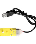 Yellow motor component with USB cable from 3 Axis Tourbillon Model Components Kit Lightweight Built For Your Lab Aircraft Engine 3D Printer Parts