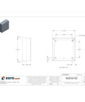Top Shelf 12X12X4 Inch Gray Steel Electrical Enclosure Built To Last For Commercial Industrial Pull Boxes and Straight Shooting Wiring Jobs Around Town dimensions and design layout.