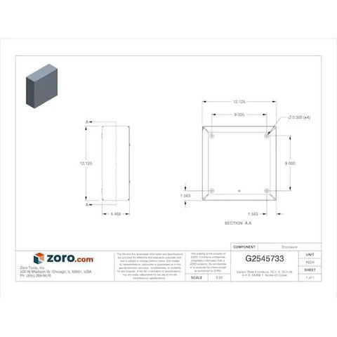 Top Shelf 12X12X4 Inch Gray Steel Electrical Enclosure Built To Last For Commercial Industrial Pull Boxes and Straight Shooting Wiring Jobs Around Town dimensions and design layout.