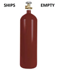 60 Cu Ft Steel Argon Gas Cylinder With CGA580 Multi-Gas Valve For Welding And Fabrication displayed, ships empty