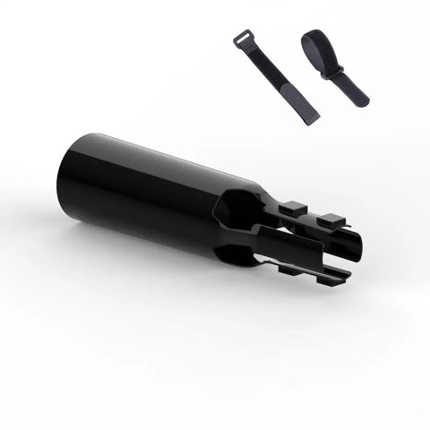 Airflow Booster Turbo Extension For Leaf Blowers, Fits 2 To 4 Inch Nozzles, Black 1PC with tool-free strap attachment