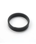 Front view: black rubber seal ring for hydraulic log splitter cylinder, 4.5 in bore x 1.75 in rod