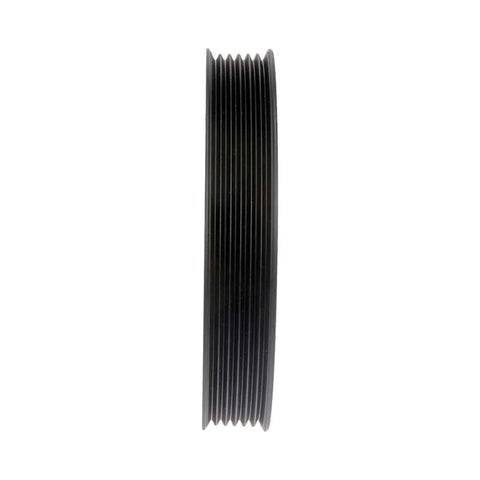 Side view of Harmonic Balancer Assembly For Kia Rio 2012 To 2020 Cast Iron Black Heavy Duty Serpentine Drive Belt Pulley Keyway Type...
