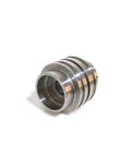 Close-up of grooved stainless steel waterjet piston for JTS intensifier pump