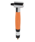 Lightweight Pneumatic Pencil Die Grinder Right Angle 90 Degrees Air Powered High Velocity Double Bearing Precision Grinder And Polisher Zero Drama Snappy Action with orange rubber grip.