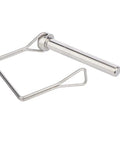 Two-pack 316 stainless steel PTO pins with safety retaining wire, 3/8 x 2-3/4 in