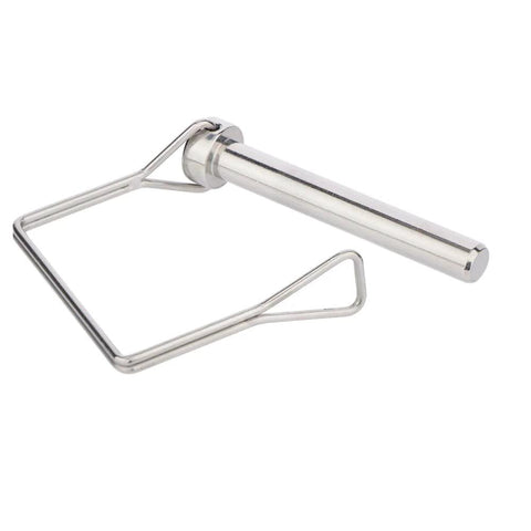 Two-pack 316 stainless steel PTO pins with safety retaining wire, 3/8 x 2-3/4 in