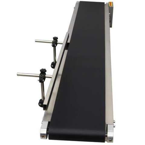 Heavy Duty 110V PVC Belt Conveyor System With Adjustable Guardrail, Desktop Industrial Transport Conveyor, Anti Static Belt