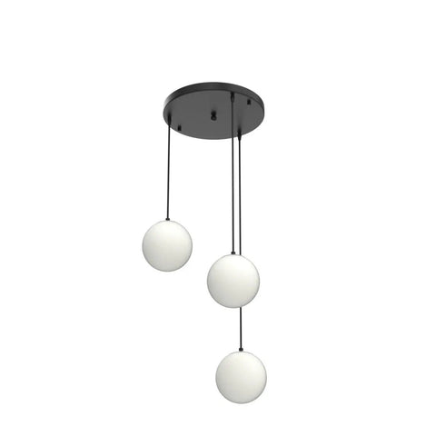 Globe Pendant Light for Kitchen Island 3 Light Milk Glass White Frosted Sphere Ceiling Fixture Hanging Lamp Dining Room Bedroom Modern Minimalist Dope Glow 6 Inch, featuring 3 frosted orbs.