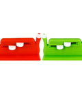 Two-Piece Do-It-All Double-Head Needle Threader Set For Easy Threading, Plastic Threading Guide Tool For Home And Shop Sewing, handy red and green plastic threaders with dual heads