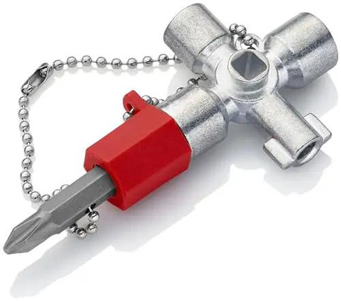 All-in-One Universal Control Cabinet Key for Gas, Water and Electric Shutoffs with PH2 Bit and 1/4 Inch Adapter