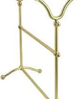 Edenscape Freestanding Y-Type Towel Rack in Brushed Brass, Solid Steel Construction with Quadruple Bar Design
