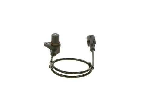 Original Equipment Crankshaft Position Sensor For Precise Engine Timing Beefed Up For Reliable Starting And Smooth Performance OEM Replacement Model 0261210159 black wired sensor