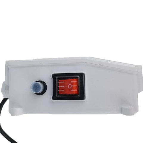 Side view of Submersible Well Pump Control Box 110V 60Hz 0.75KW 1HP with red starter switch and controller