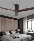 The Real Deal Industrial Wooden Ceiling Fan With Integrated Lights In A Stunning Silver Finish Brings Rustic Charm And Smooth Airflow To Your Kitchen Or Living Space With Style - viewed from below in a modern bedroom.