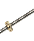 365mm T8 Lead Screw with 2mm Lead and Brass Nut for Z Axis Upgrade on Ender 3 V2 Neo, Ender 3 Pro, and Voxelab 3D Printers