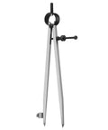 Rock Solid 8 Inch Woodworking Compass And Carbon Steel Scribe Divider With Locking Pin, heavy duty tool for precise circle layout.