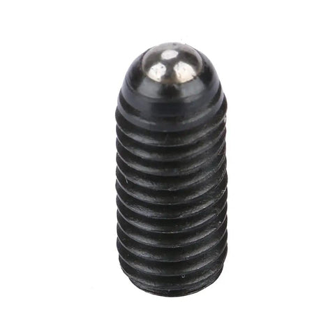 High Quality Ten Piece Set Of Carbon Steel Ball Plungers Featuring Spring Loaded Hex Drive For Bulletproof Clamping And Easy As Pie Setup On Shop Gear Now - individual carbon steel ball plunger, marked with spring-loaded top.
