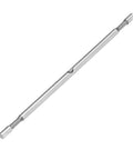 Replacement Arbor For Nibbler Cutter Double Head Lightweight Sheet Metal Cutting Tool Accessory shown in silver metal.