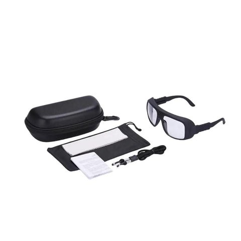 Kickass Heavy Duty Infrared Laser Safety Glasses With OD Six Plus Rating For CO2 Units with case and accessories.