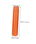 Orange poster tube with dimensions labeled, representing Adjustable Telescoping Poster Tube 52 to 95 cm for Posters, Blueprints and Artwork.